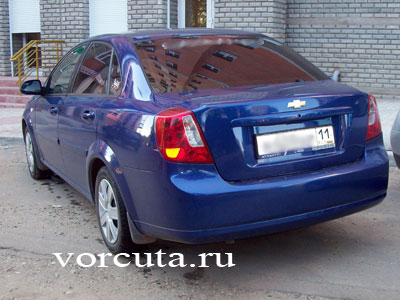 Шевроле Лачетти Chevrolet Lacetti (седан): вид сзади, фото Спицын В.В., июль 2008 года
